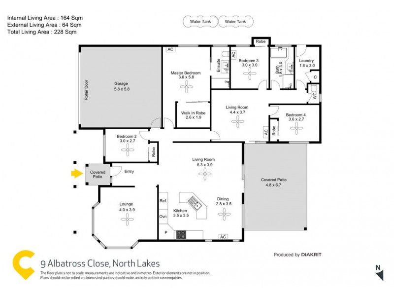 9 Albatross Close, North Lakes QLD 4509 Floorplan