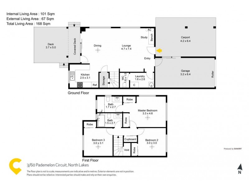 3/60 Pademelon Circuit, North Lakes QLD 4509 Floorplan