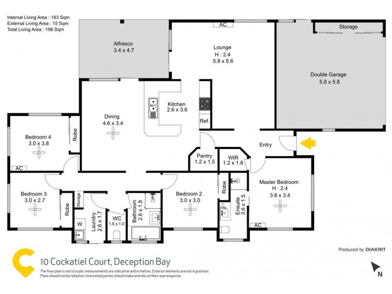 10 Cockatiel Court, Deception Bay QLD 4508 Floorplan