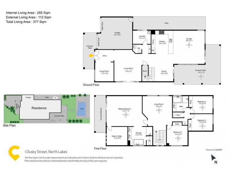 1 Dusky Street, North Lakes QLD 4509 Floorplan