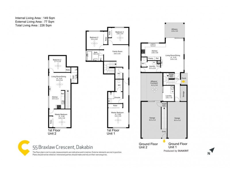 55 Braxlaw Crescent, Dakabin QLD 4503 Floorplan