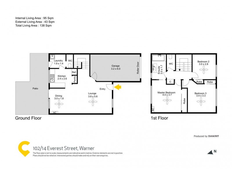102/14 Everest Street, Warner QLD 4500 Floorplan