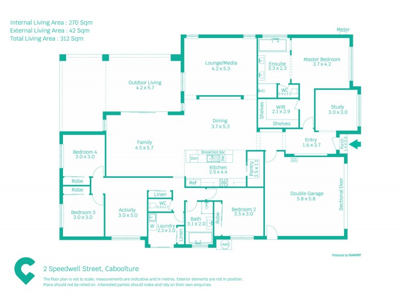 2 Speedwell Street, Caboolture QLD 4510 Floorplan