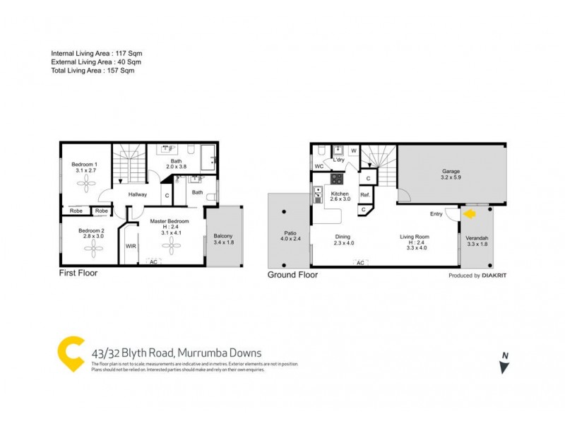 43/32 Blyth Road, Murrumba Downs QLD 4503 Floorplan