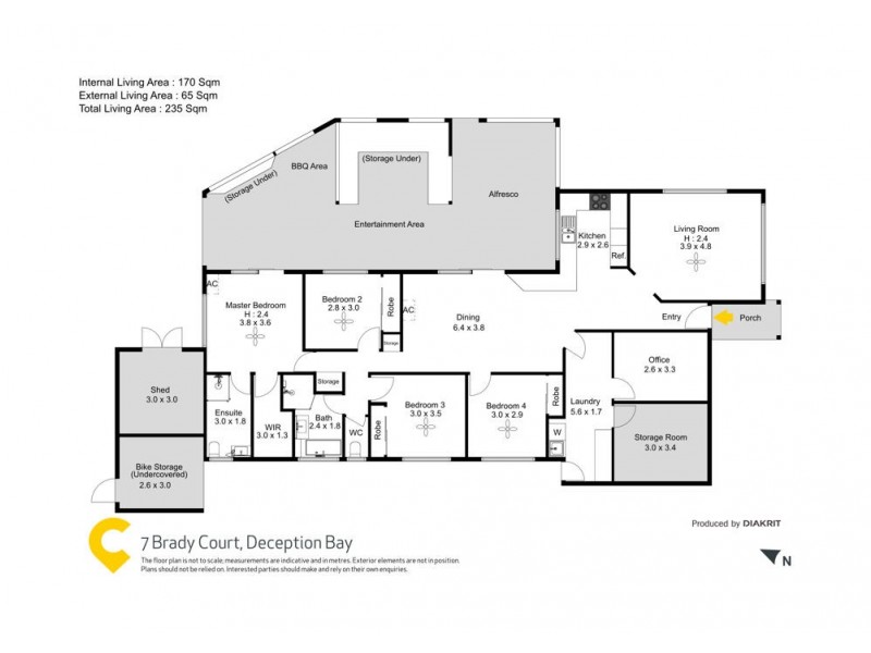 7 Brady Court, Deception Bay QLD 4508 Floorplan