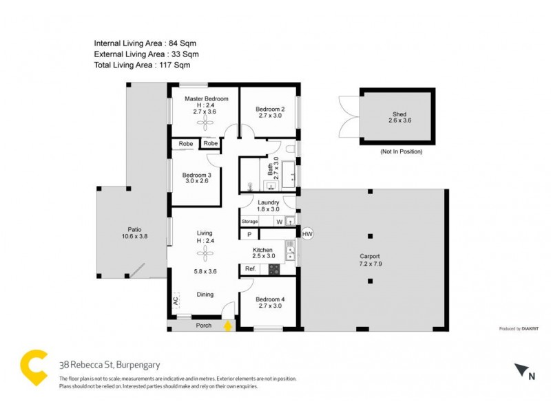 38 Rebecca St, Burpengary QLD 4505 Floorplan