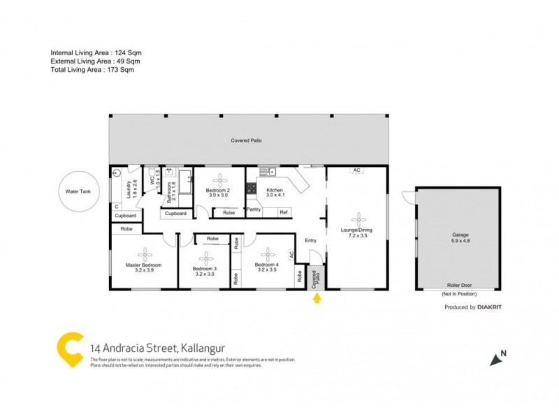 14 Andracia Street, Kallangur QLD 4503 Floorplan