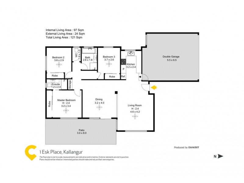 1 Esk Place, Kallangur QLD 4503 Floorplan