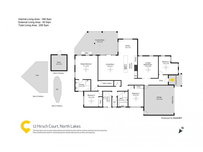 12 Hirsch Court, North Lakes QLD 4509 Floorplan