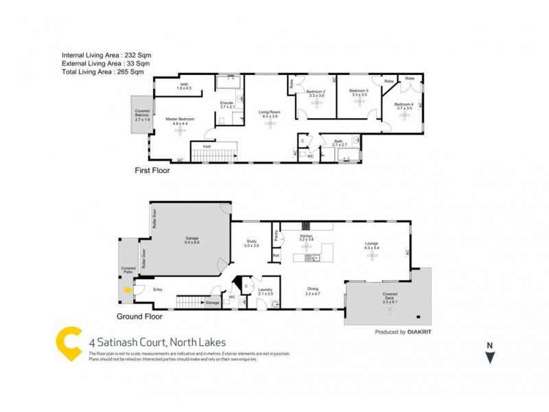 4 Satinash Court, North Lakes QLD 4509 Floorplan