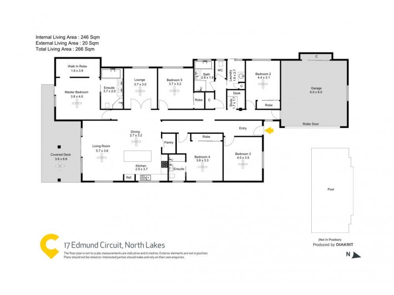 17 Edmund Circuit, North Lakes QLD 4509 Floorplan