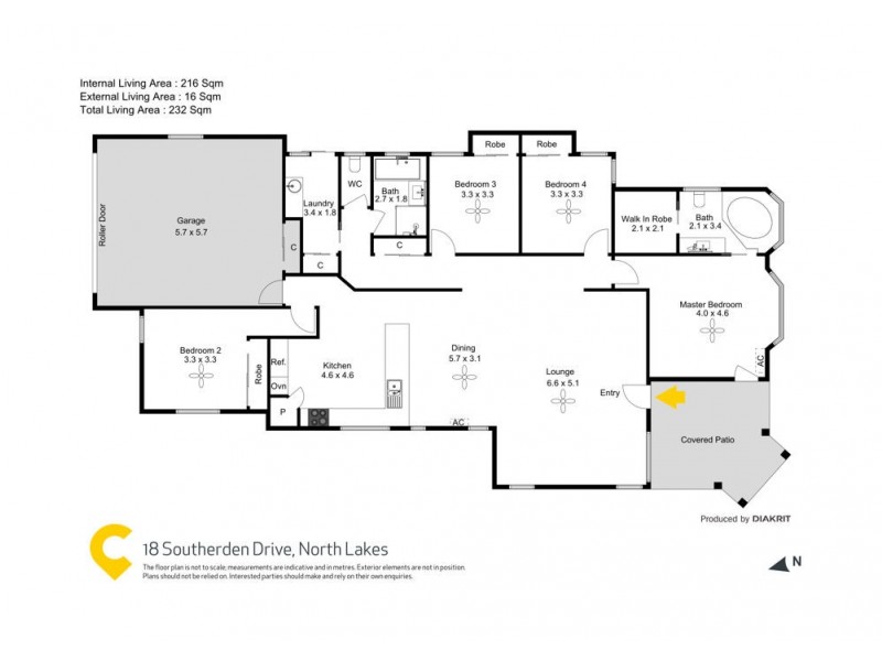18 Southerden Drive, North Lakes QLD 4509 Floorplan