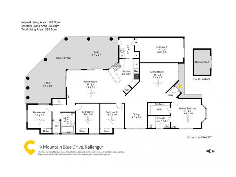 13 Mountain Blue Drive, Kallangur QLD 4503 Floorplan