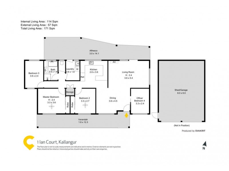 1 Ian Court, Kallangur QLD 4503 Floorplan