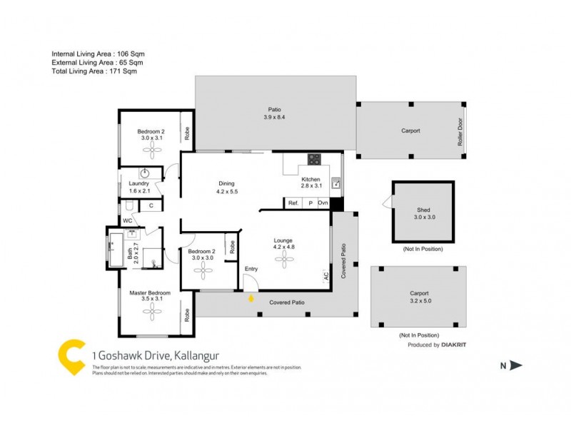 1 Goshawk Drive, Kallangur QLD 4503 Floorplan