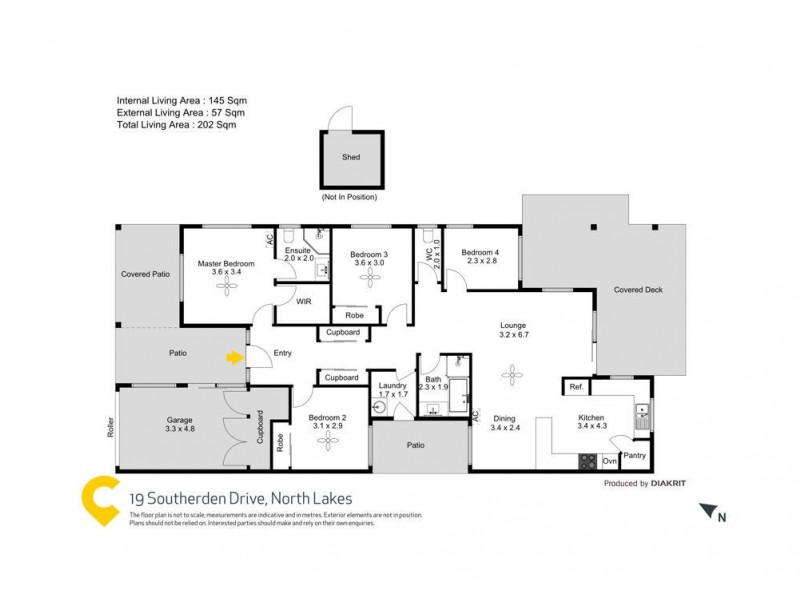 19 Southerden Drive, North Lakes QLD 4509 Floorplan