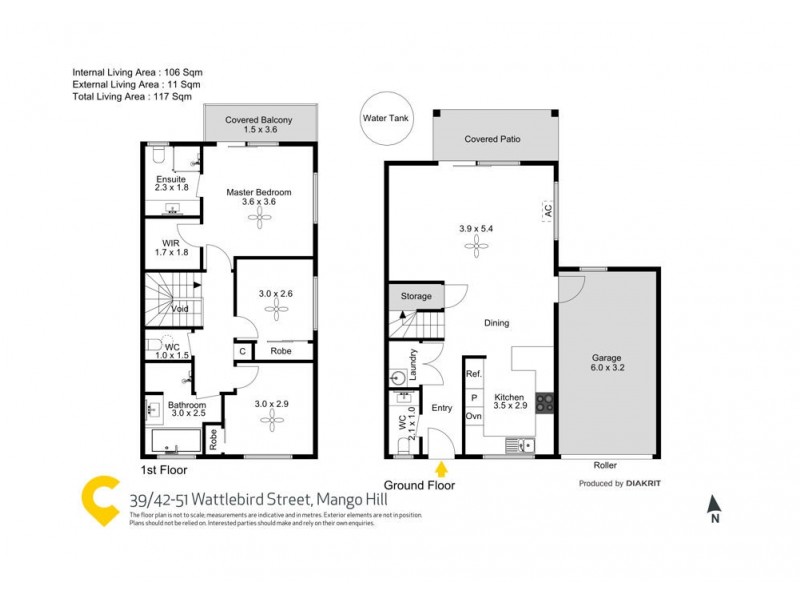39/42-51 Wattlebird Street, Mango Hill QLD 4509 Floorplan