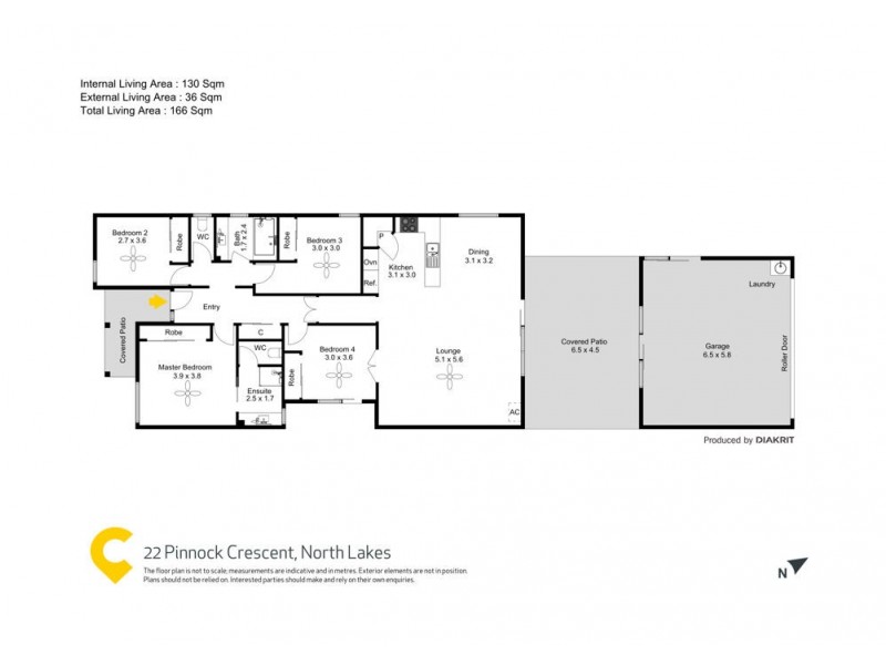 22 Pinnock Crescent, North Lakes QLD 4509 Floorplan