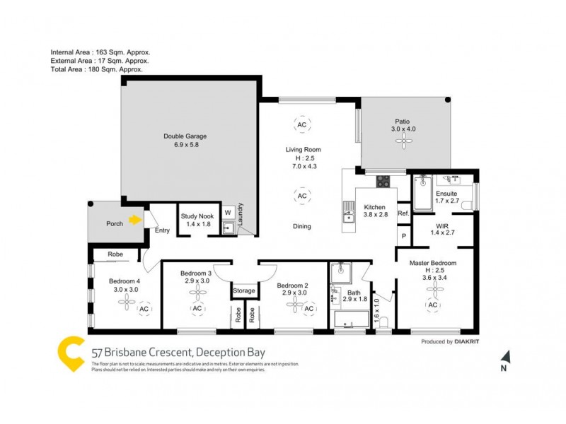 57 Brisbane Crescent, Deception Bay QLD 4508 Floorplan