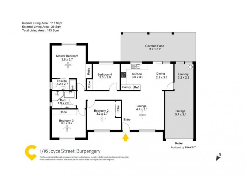 1/16 Joyce Street, Burpengary QLD 4505 Floorplan