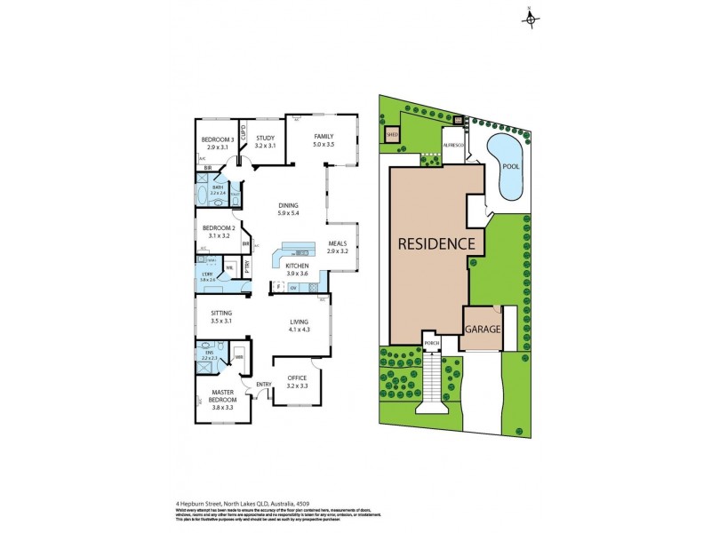 4 Hepburn Street, North Lakes QLD 4509 Floorplan