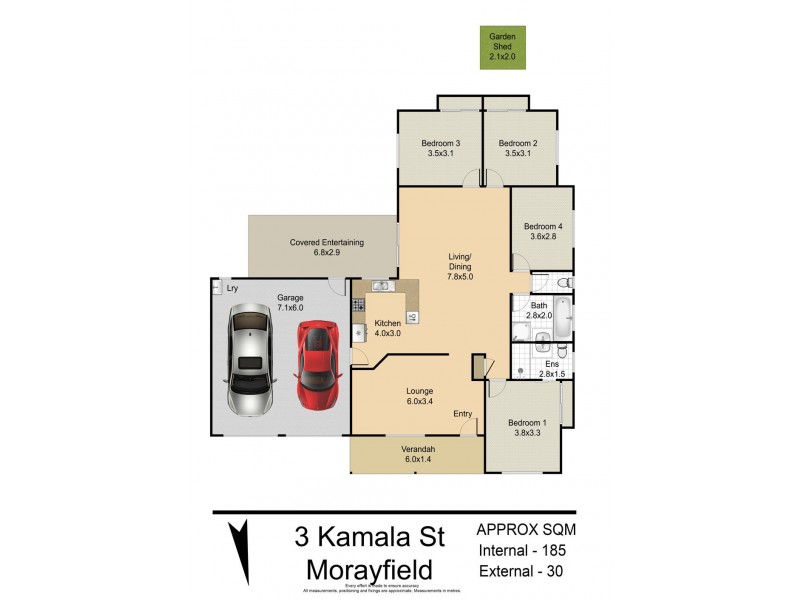 3 Kamala Street, Morayfield QLD 4506 Floorplan
