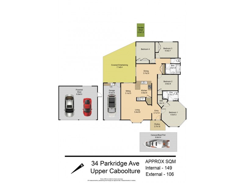 34 Parkridge Avenue, Upper Caboolture QLD 4510 Floorplan