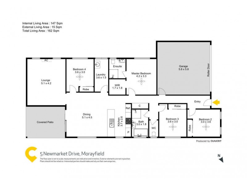 5 Newmarket Drive, Morayfield QLD 4506 Floorplan