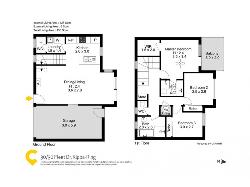 30/30-42 Fleet Dr, Kippa-ring QLD 4021 Floorplan
