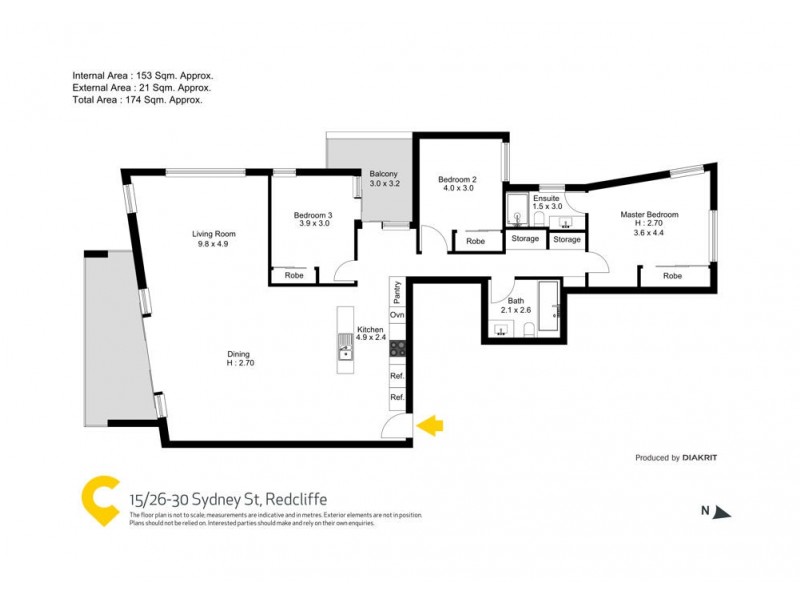 15/26-30 Sydney St, Redcliffe QLD 4020 Floorplan
