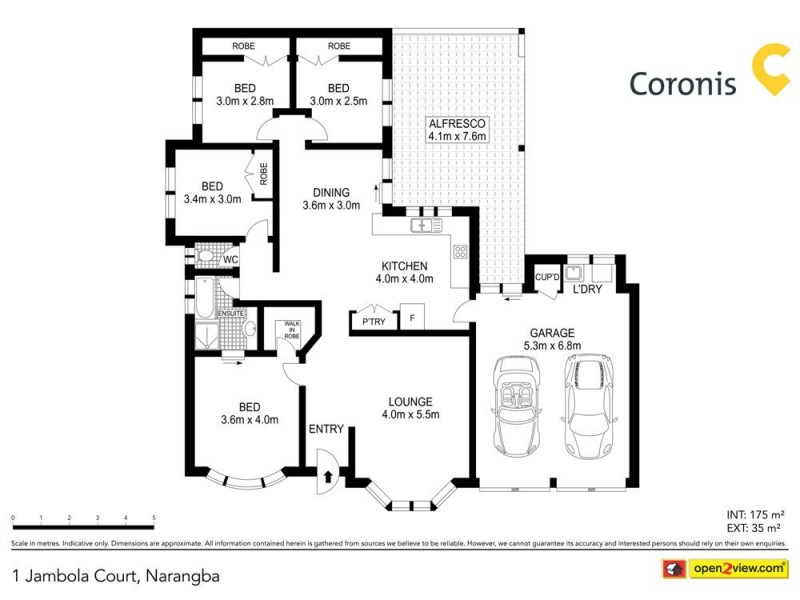 1 Jambola Court, Narangba QLD 4504 Floorplan
