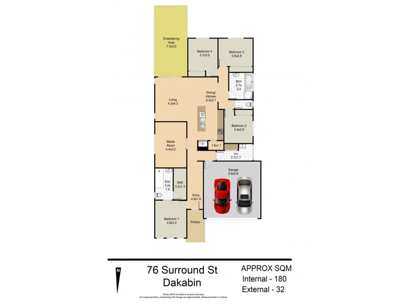 76 Surround Street, Dakabin QLD 4503 Floorplan