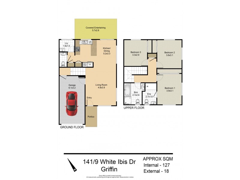 141/6 White Ibis Drive, Griffin QLD 4503 Floorplan