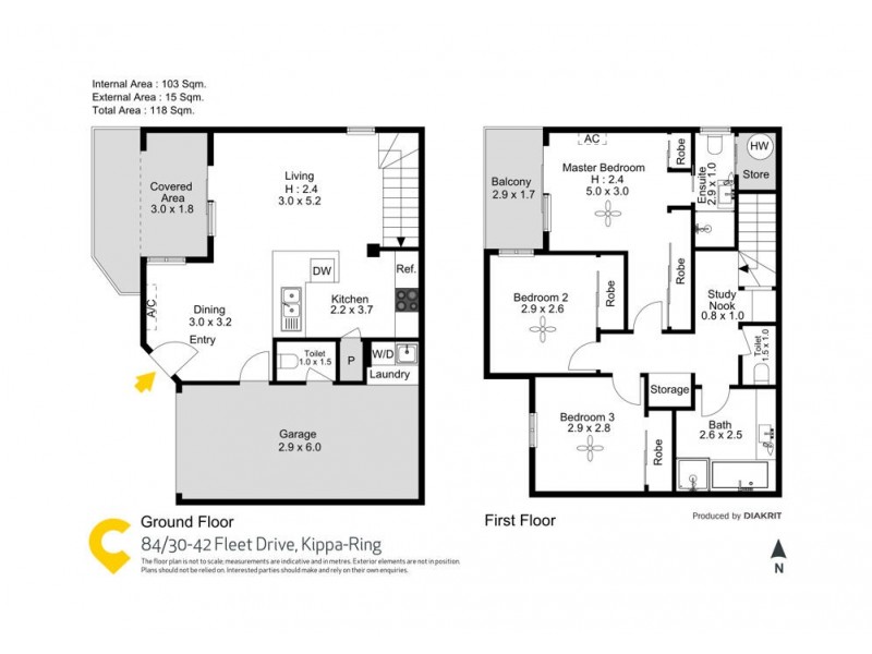 84/30-42 Fleet Drive, Kippa-ring QLD 4021 Floorplan