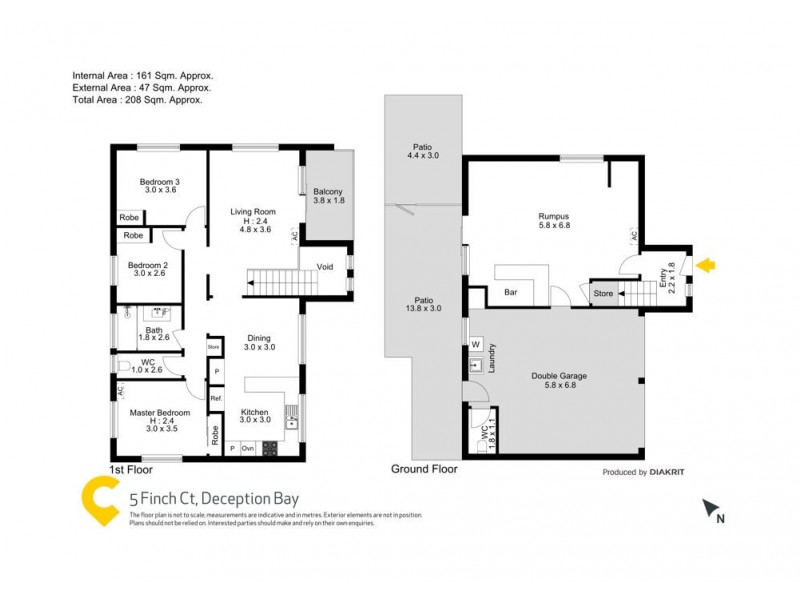 5 Finch Court, Deception Bay QLD 4508 Floorplan