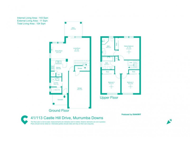 41/113 Castle Hill Drive, Murrumba Downs QLD 4503 Floorplan