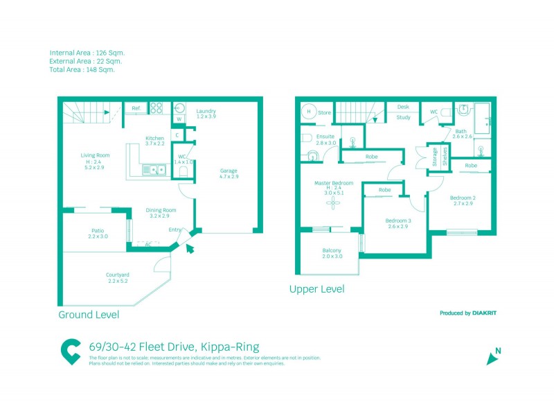 69/30-42 Fleet Drive, Kippa-ring QLD 4021 Floorplan