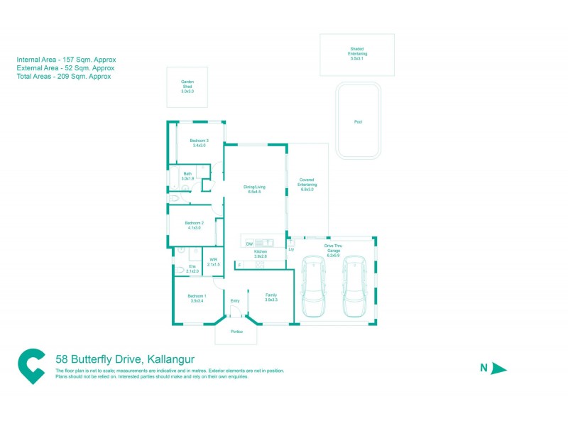 58 Butterfly Drive, Kallangur QLD 4503 Floorplan