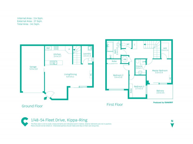 1/48-54 Fleet Drive, Kippa-ring QLD 4021 Floorplan