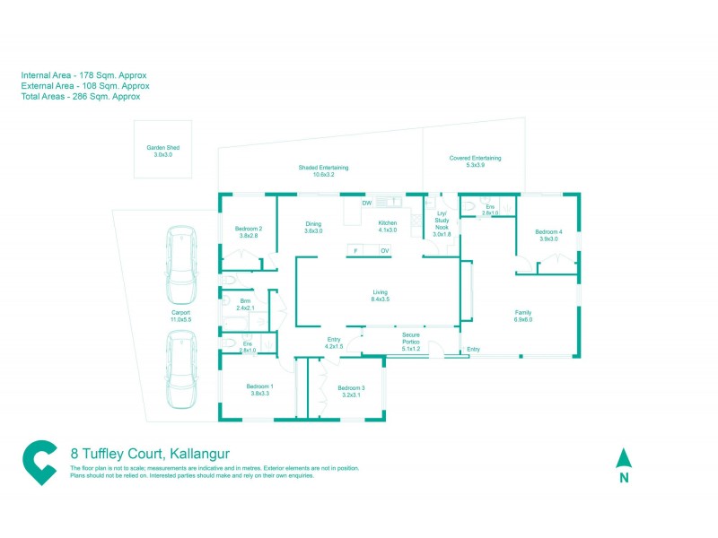 8 Tuffley Court, Kallangur QLD 4503 Floorplan