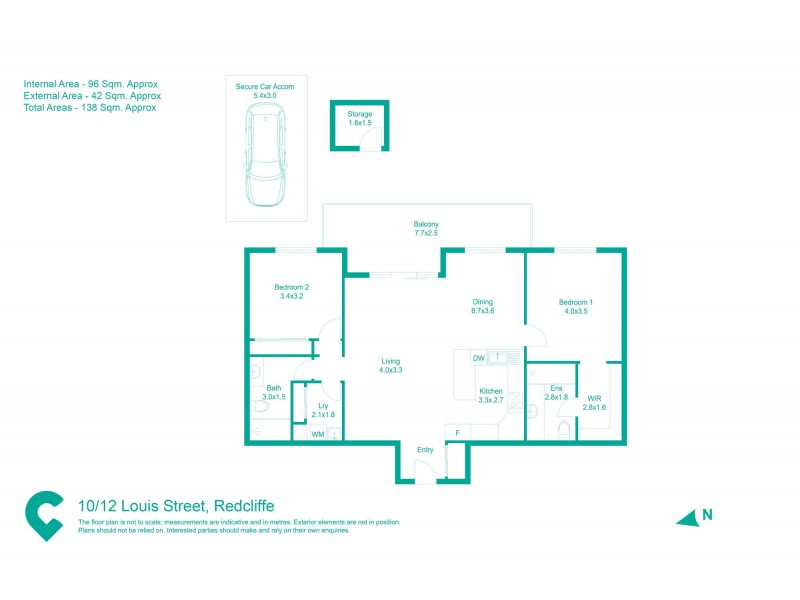 10/12 Louis Street, Redcliffe QLD 4020 Floorplan