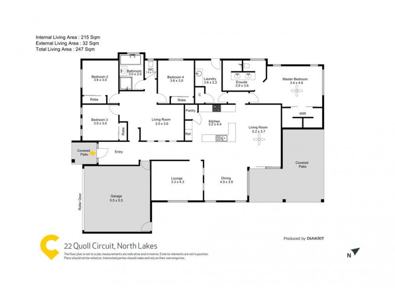 22 Quoll Circuit, North Lakes QLD 4509 Floorplan