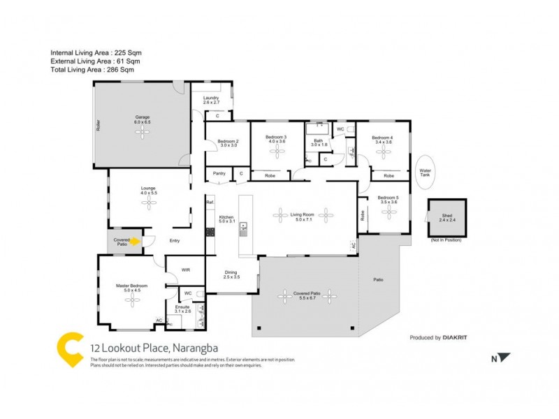 12 Lookout Place, Narangba QLD 4504 Floorplan