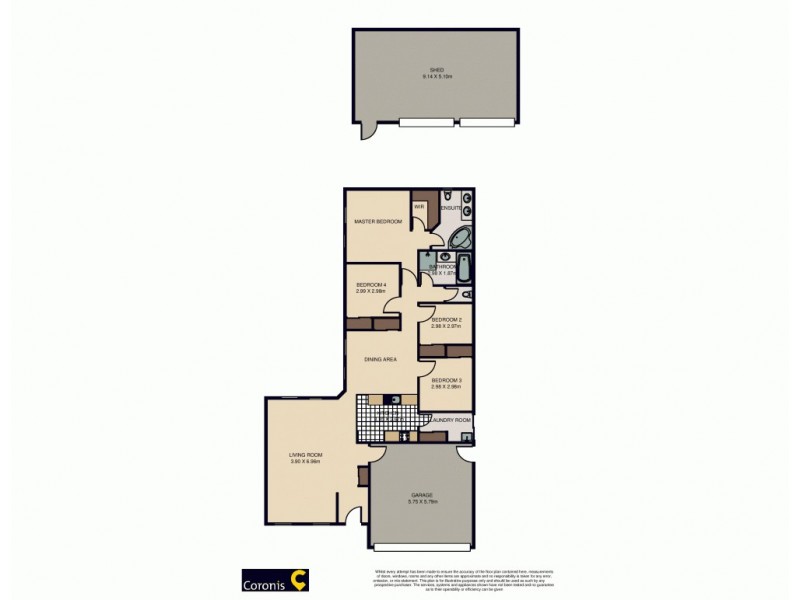 4 Huron Place, Narangba QLD 4504 Floorplan