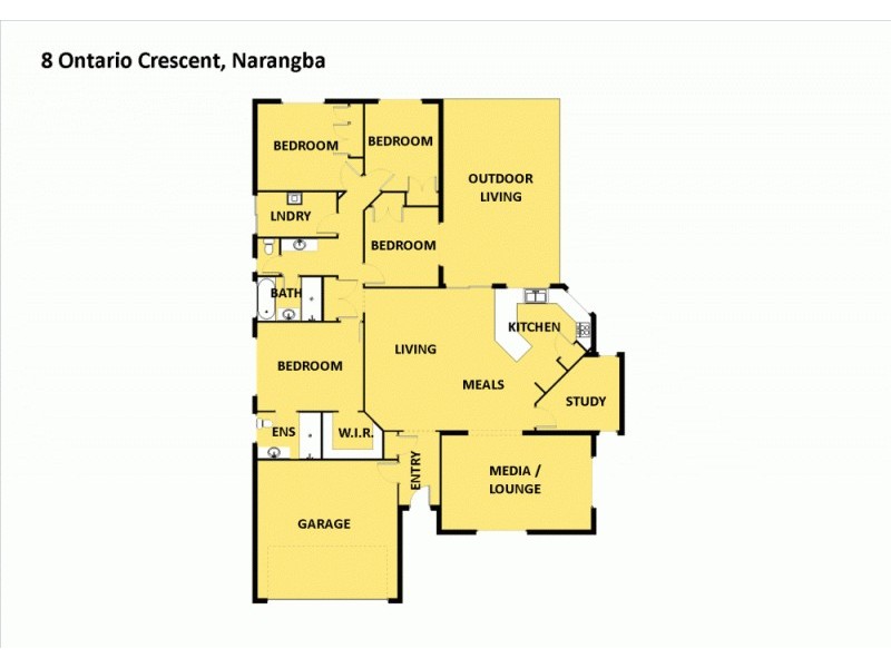 8 Ontario Crescent, Narangba QLD 4504 Floorplan