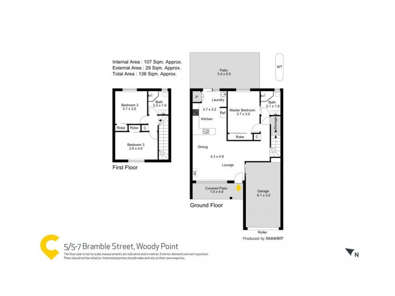 5/5-7 Bramble Street, Woody Point QLD 4019 Floorplan