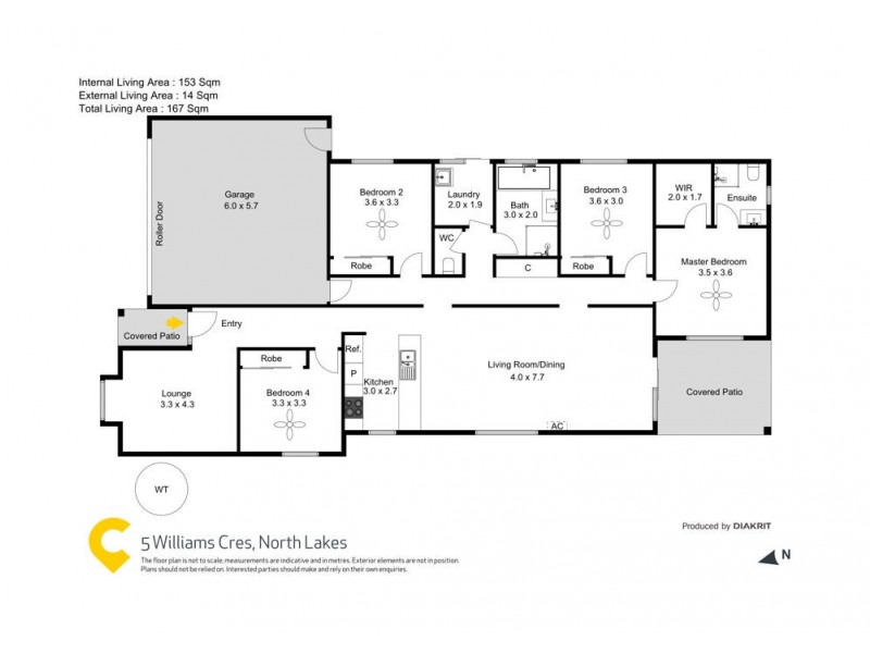 5 Williams Crescent, North Lakes QLD 4509 Floorplan