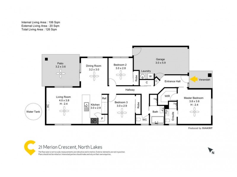 21 Merion Crescent, North Lakes QLD 4509 Floorplan