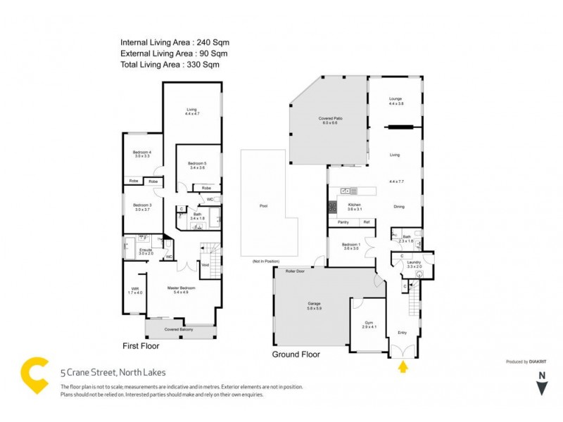 5 Crane Street, North Lakes QLD 4509 Floorplan
