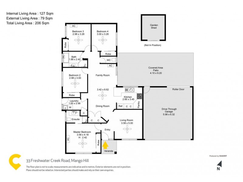 33 Freshwater Creek Road, Mango Hill QLD 4509 Floorplan